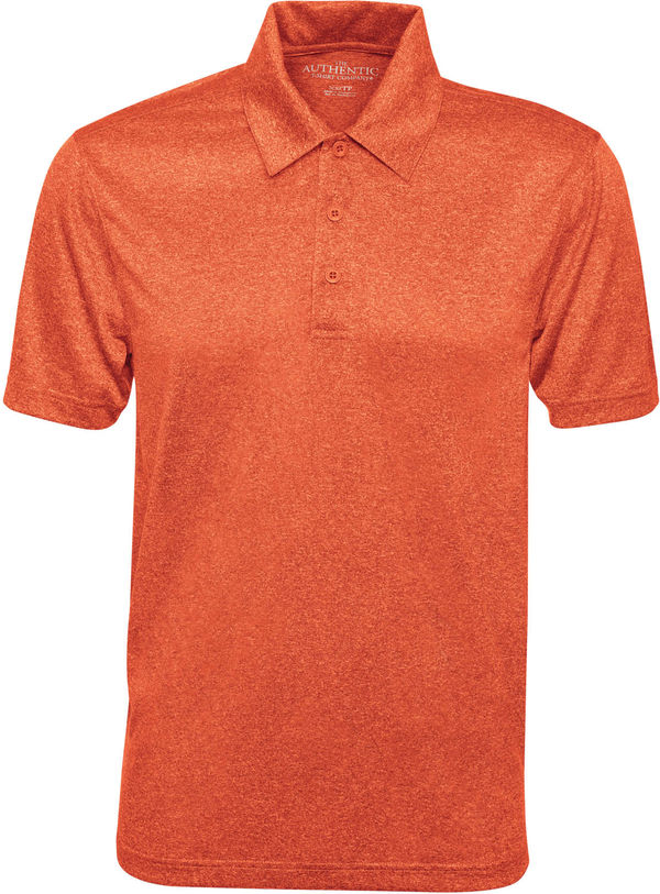 Am image of a Custom ATC PRO TEAM HEATHER ProFORMANCE SPORT SHIRT in Deep Orange Heather!