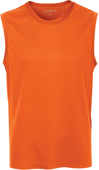 Am image of a Custom ATC Pro Team Sleeveless Tee in Deep Orange!