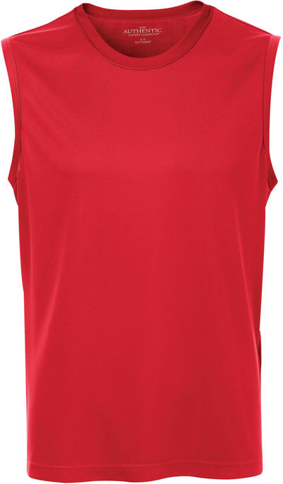 Am image of a Custom ATC Pro Team Sleeveless Tee in True Red!