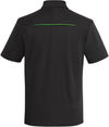Am image of a Custom Coal Harbour Snag Resistant Contrast Insert Sport Shirt in Black/Lime!