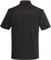 Am image of a Custom Coal Harbour Snag Resistant Contrast Insert Sport Shirt in Black/Orange!