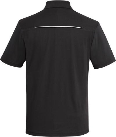 Am image of a Custom Coal Harbour Snag Resistant Contrast Insert Sport Shirt in Black/White!