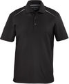 Am image of a Custom Coal Harbour Snag Resistant Contrast Insert Sport Shirt in Black/Coal Grey!