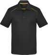 Am image of a Custom Coal Harbour Snag Resistant Contrast Insert Sport Shirt in Black/Gold!