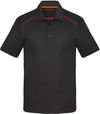 Am image of a Custom Coal Harbour Snag Resistant Contrast Insert Sport Shirt in Black/Orange!