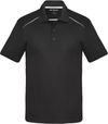 Am image of a Custom Coal Harbour Snag Resistant Contrast Insert Sport Shirt in Black/White!