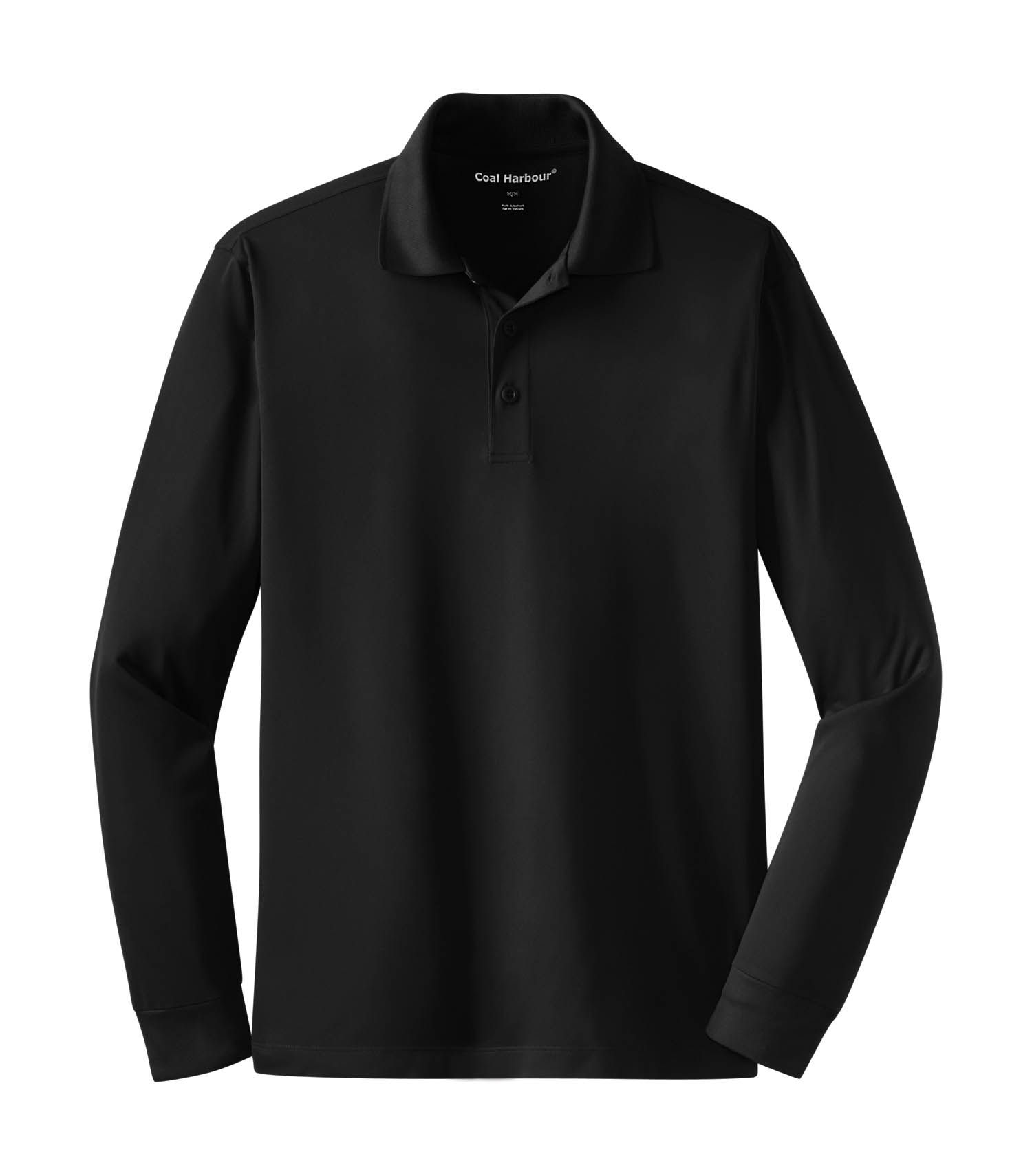 Coal Harbour Snag Resistant Long Sleeve Sport Shirt in Black