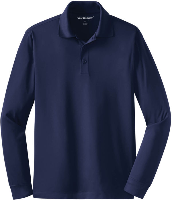 Am image of a Custom Coal Harbour Snag Resistant Long Sleeve Sport Shirt in True Navy!