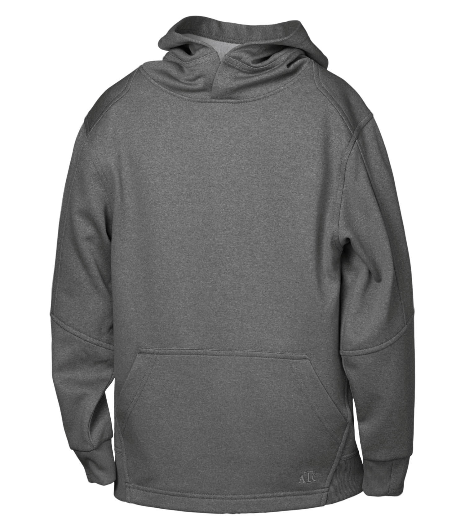 ATC Youth Ptech Fleece Hoodie in Charcoal Heather