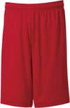 Am image of a Custom Atc Pro Team Youth Shorts in True Red!