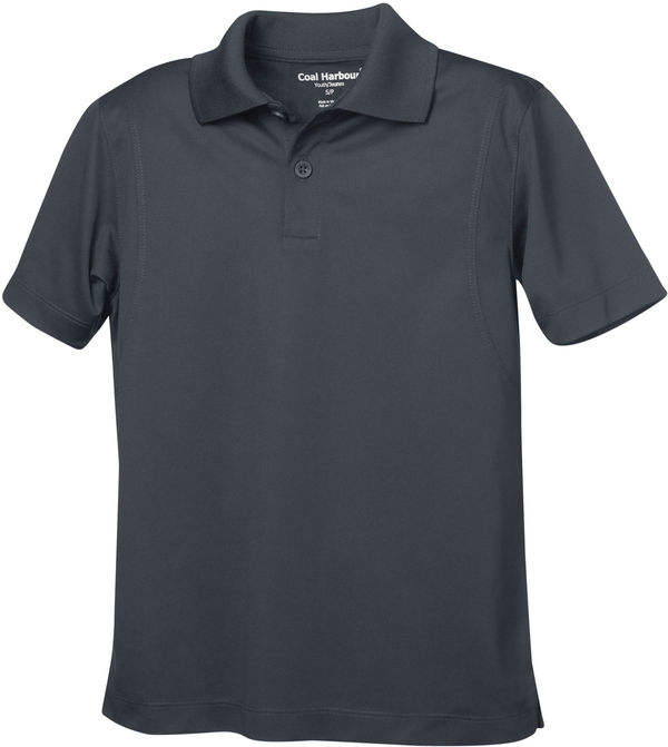 Am image of a Custom Coal Harbour Snag Resistant Youth Sport Shirt in Iron Grey!