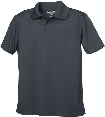 Am image of a Custom Coal Harbour Snag Resistant Youth Sport Shirt in Iron Grey!