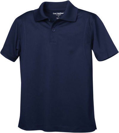 Am image of a Custom Coal Harbour Snag Resistant Youth Sport Shirt in True Navy!
