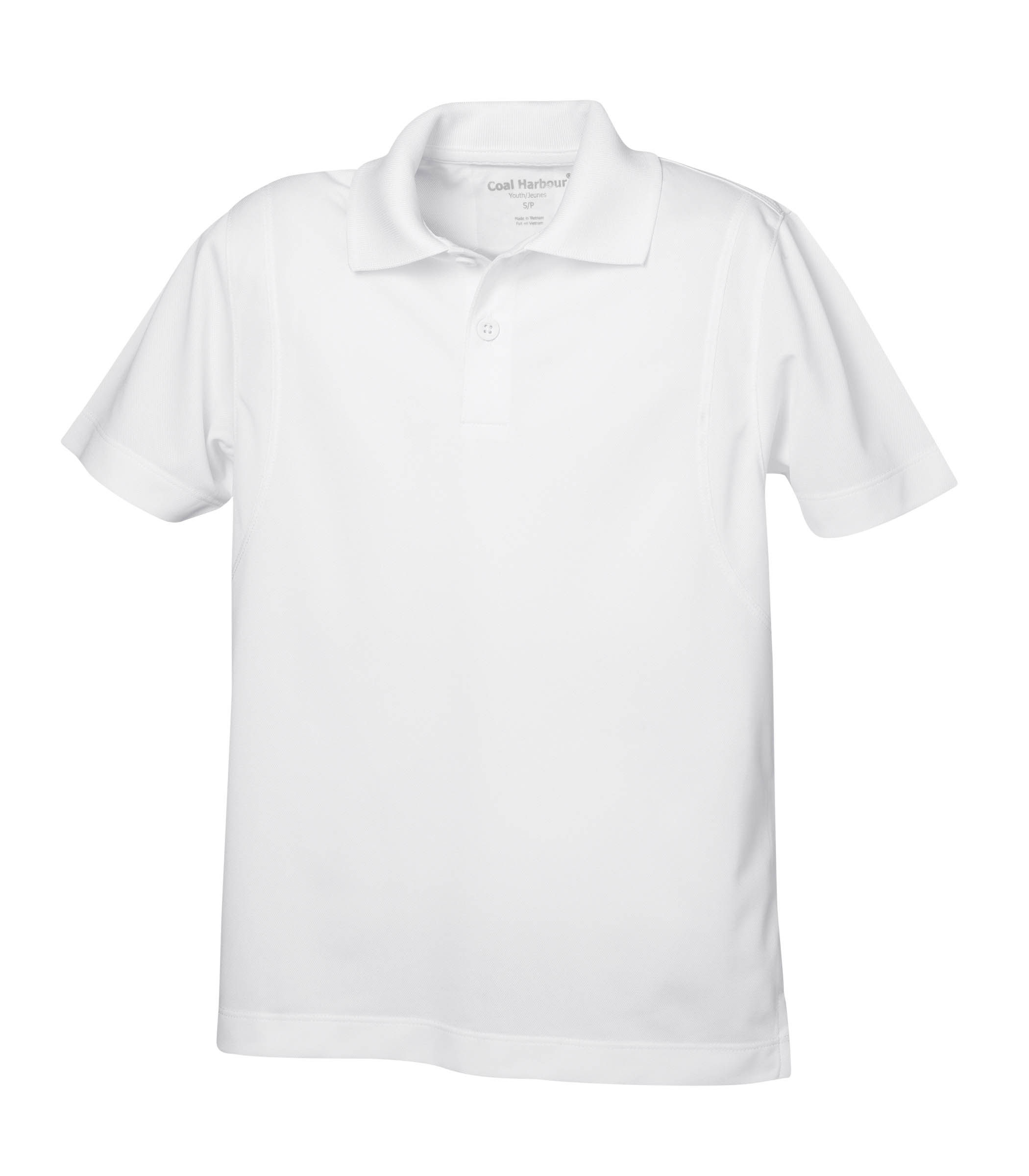 Coal Harbour Snag Resistant Youth Sport Shirt in White