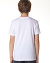 Am image of a Custom Next Level Youth Boys' Cotton Crew in White!