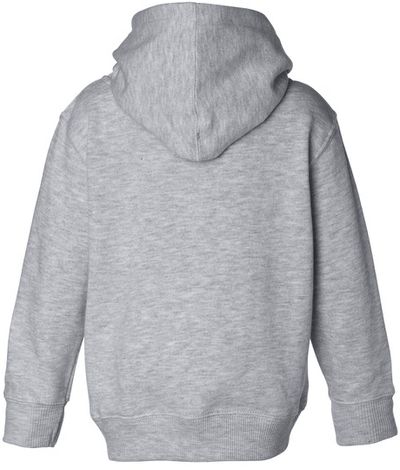 Am image of a Custom Rabbit Skins Toddler Pullover Fleece Hoodie in Heather!