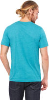 Am image of a Custom Bella and Canvas Unisex Triblend V Neck T Shirt in Teal Triblend!