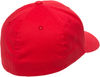 Am image of a Custom Flexfit Adult Value Cotton Twill Cap in Red!