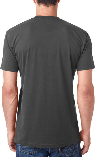 Am image of a Custom Next Level Men's Sueded Crew in Heavy Metal!
