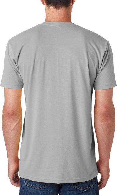 Am image of a Custom Next Level Men's Sueded Crew in Light Gray!