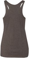 Am image of a Custom Next Level Ladies Tri Blend Racerback Tank in Macchiato!