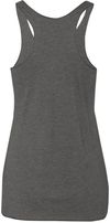 Am image of a Custom Next Level Ladies Tri Blend Racerback Tank in Premium Heather!