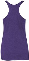 Am image of a Custom Next Level Ladies Tri Blend Racerback Tank in Purple Rush!