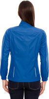 Am image of a Custom Core 365 Motivate Unlined Lightweight Ladies Jacket in True Royal!