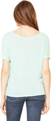 Am image of a Custom Bella and Canvas Ladies' Slouchy Scoop Neck T Shirt in Mint!