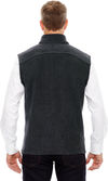 Am image of a Custom Core 365 Men's Journey Fleece Vest in Heather Charcoal!