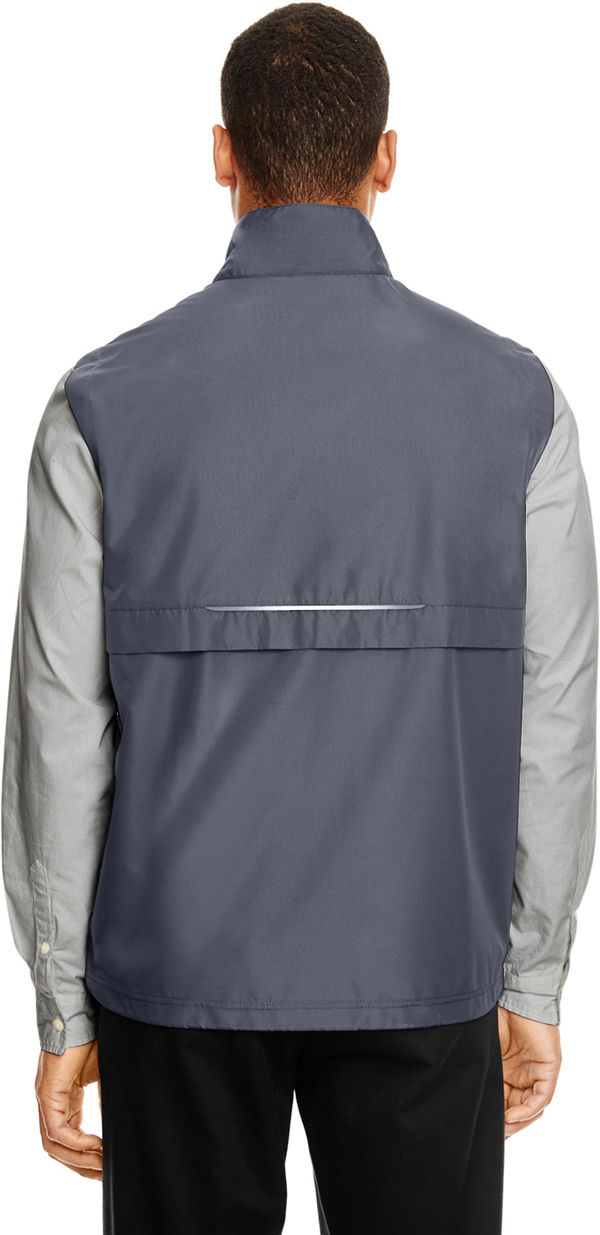 Am image of a Custom Core 365 Men's Techno Lite Unlined Vest in Carbon!