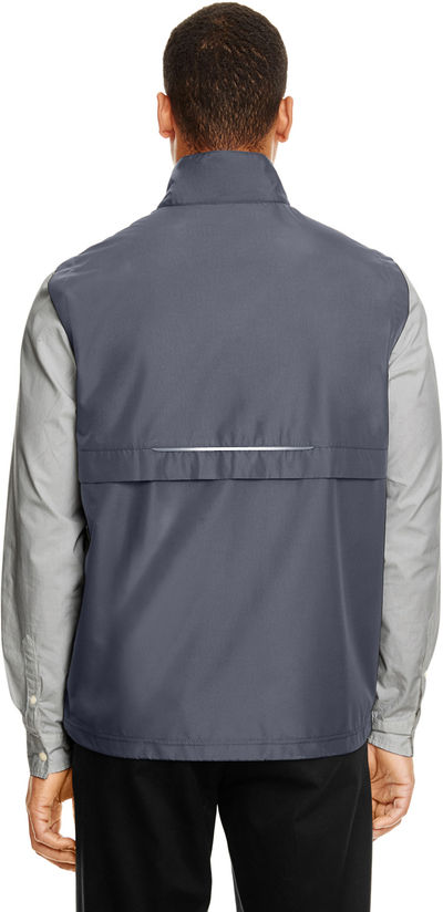 Am image of a Custom Core 365 Men's Techno Lite Unlined Vest in Carbon!