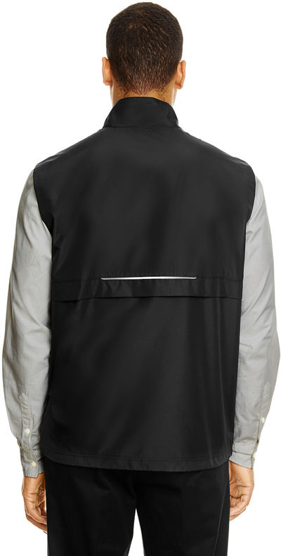 Am image of a Custom Core 365 Men's Techno Lite Unlined Vest in Black!