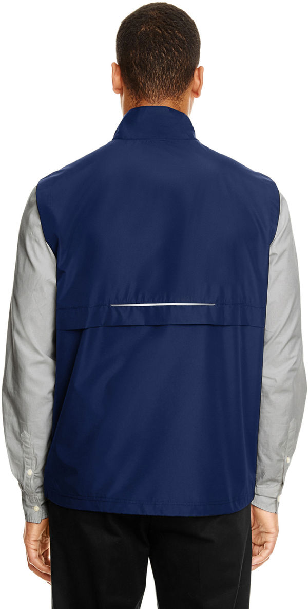 Am image of a Custom Core 365 Men's Techno Lite Unlined Vest in Classic Navy!