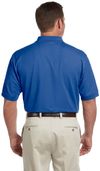 An image of a Custom Devon and Jones Men's Pima Pique Short Sleeve Polo in True Royal!