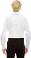 Am image of a Custom Devon & Jones Ladies' Crown Woven Collection Solid Oxford in White!