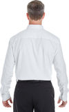 Am image of a Custom Devon & Jones Men's Crown Collection Royal Dobby Shirt in White!