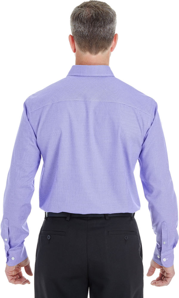 Am image of a Custom Devon & Jones Men's Crown Collection Royal Dobby Shirt in Grape!