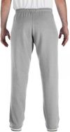 Am image of a Custom Gildan Heavy Blend Open Bottom Sweatpants in Sport Grey!