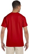 Am image of a Custom Gildan Ultra Cotton Pocket T Shirt in Red!