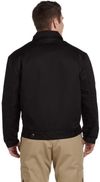 Am image of a Custom Dickies Men's Lined Eisenhower Jacket in Black!