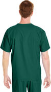 Am image of a Custom Harriton Adult Restore 4.9 oz. Scrub Top in Hunter!