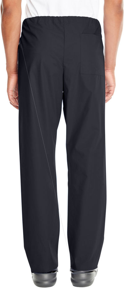 Am image of a Custom Harriton Adult Restore 4.9 oz. Scrub Bottom in Black!