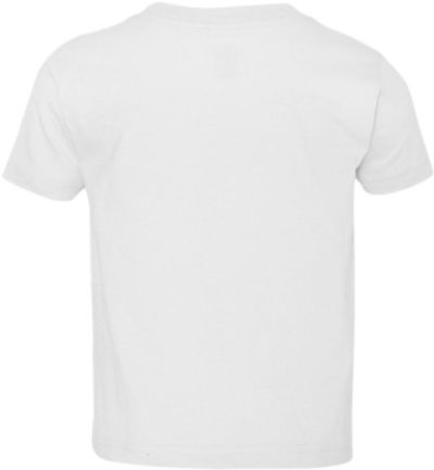 Am image of a Custom Rabbit Skins Cotton Jersey T Shirt in White!