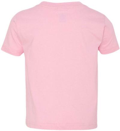 Am image of a Custom Rabbit Skins Cotton Jersey T Shirt in Pink!