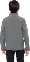 Am image of a Custom Team 365 Youth Leader Soft Shell Jacket in Sport Graphite!