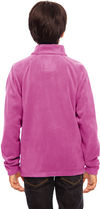 Am image of a Custom Team 365 Youth Campus Microfleece Jacket in Sport Chrty Pink!