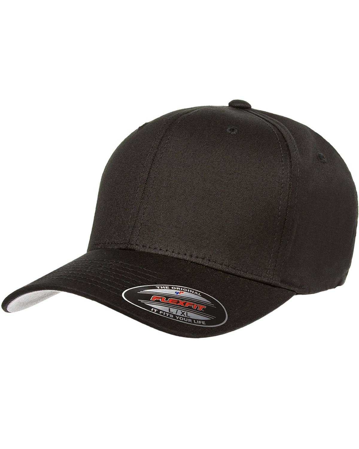 Flexfit Adult Value Cotton Twill Cap in Black