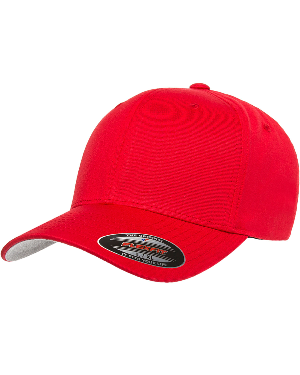Flexfit Adult Value Cotton Twill Cap in Red