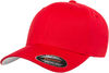 Am image of a Custom Flexfit Adult Value Cotton Twill Cap in Red!